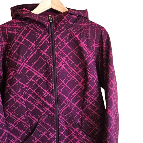 Columbia OmniShield Soft Shell Jacket Hooded Full Zip Pockets Pink Women's Large - Picture 3 of 10
